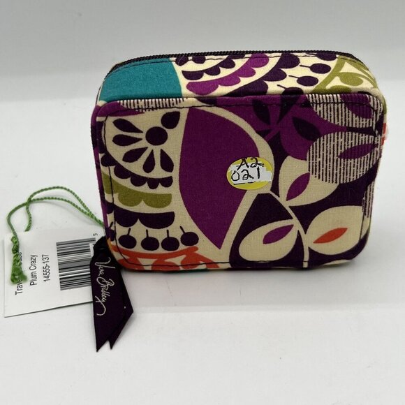 Vera Bradley NWT Plum Crazy Pill Case 7+1 Days Purple Butter Yellow Artsy Boho - Picture 9 of 10
